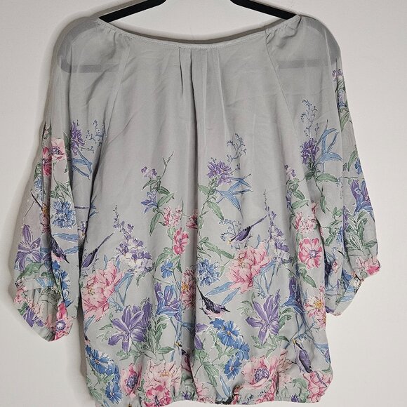 Wallis Floral Blouse sz Medium Petite - Picture 4 of 10